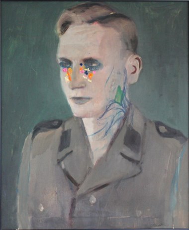 Alexander Tinei (f. 1967). «Officer». 2009, Oil on canvas. 60 x 50cm