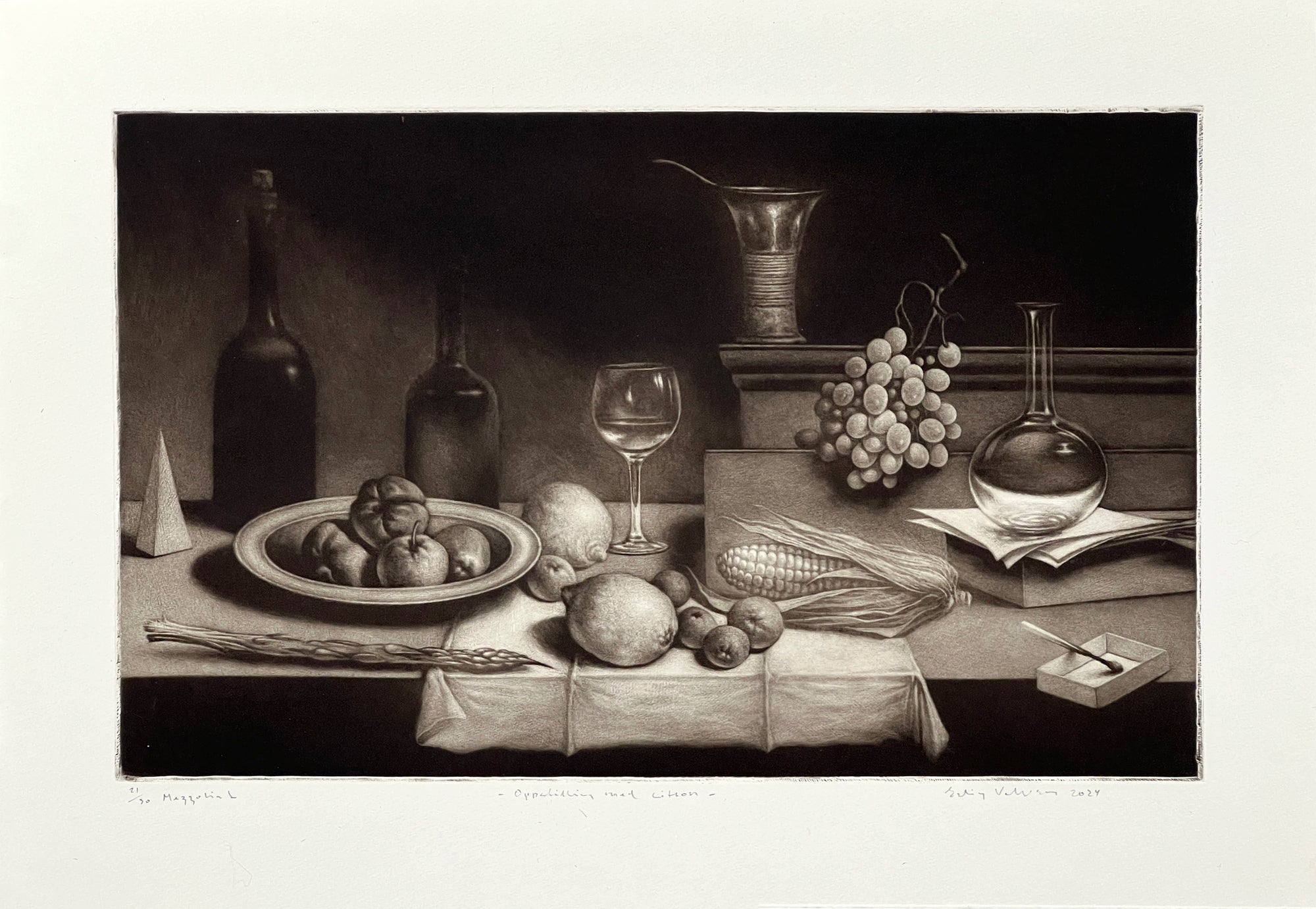 Oppstilling med sitron