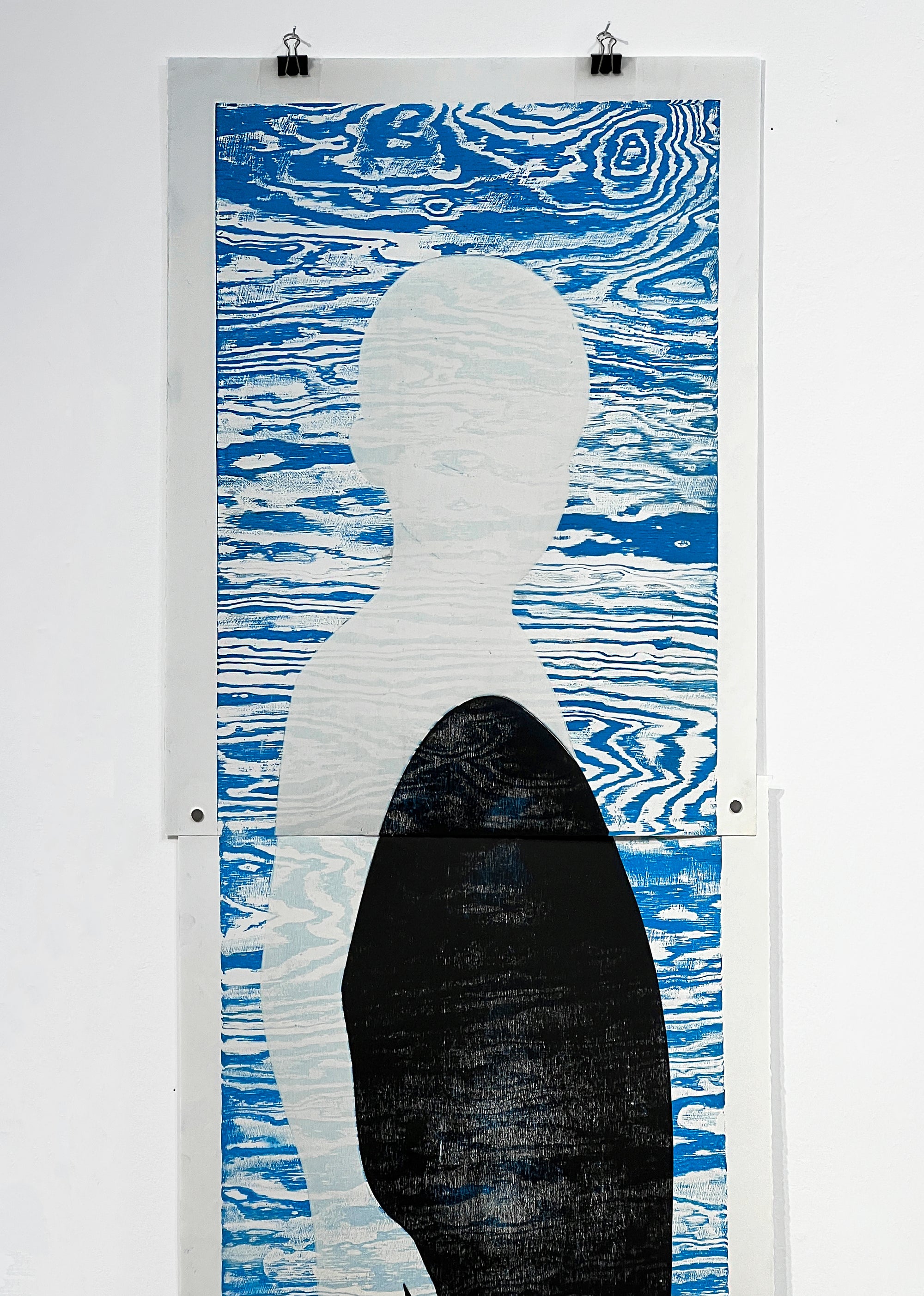 Alt henger sammen, tresnitt av Trine Lindheim, Motiv 173 x 42 cm
