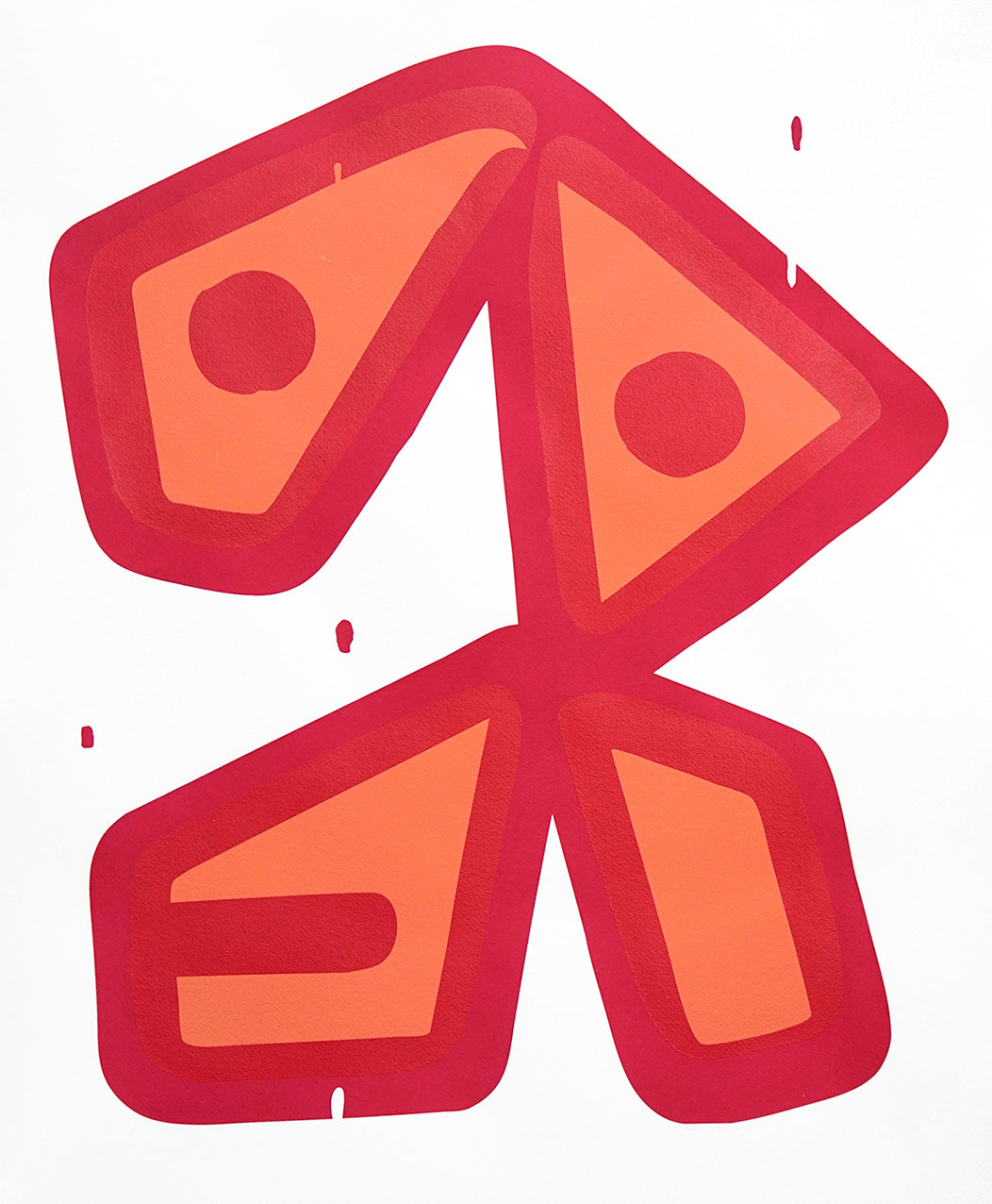 Love Puls, silketrykk / serigrafi av Lasse Skarbøvik, 56 x 69 cm (arkformat)