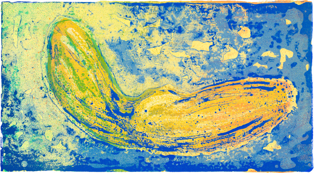 Driv, litografi av Nico Widerberg, 37x 20 cm