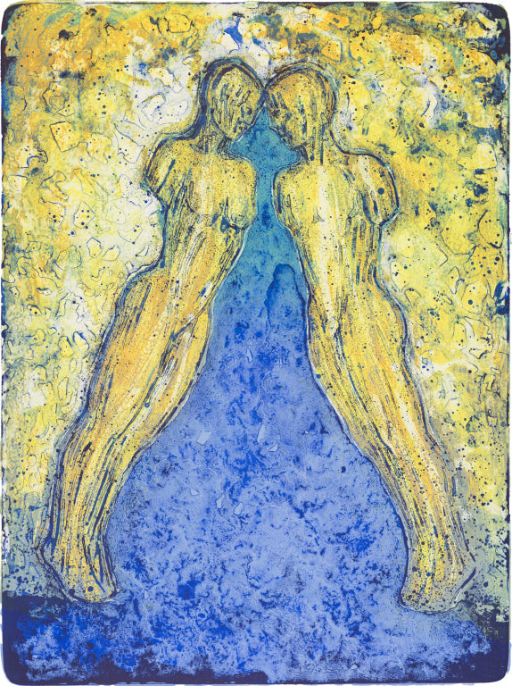 Lengter, litografi av Nico Widerberg, 28 x 38 cm