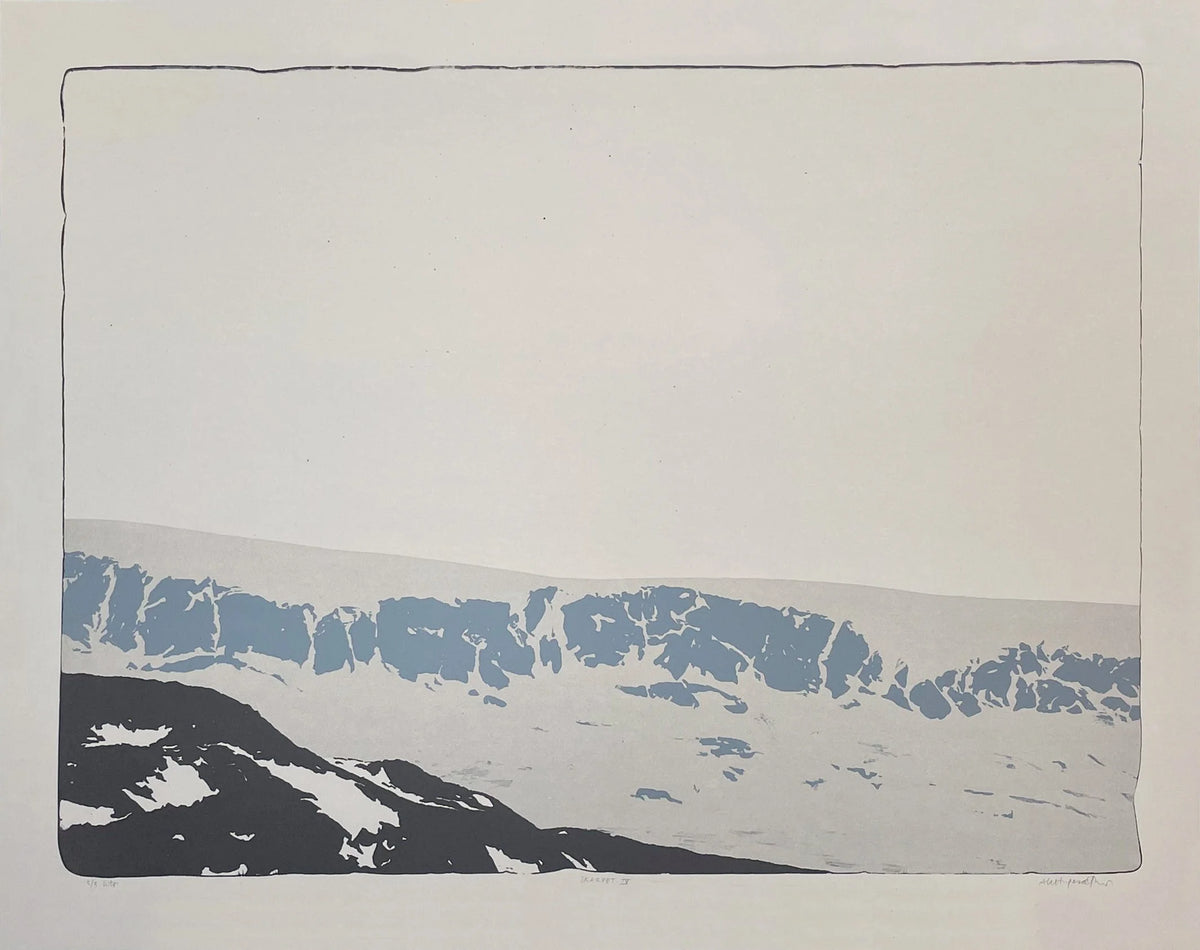 Skarvet IV, litografi av Anne Kristin Hagesæther, 96 x 76 cm (ark)
