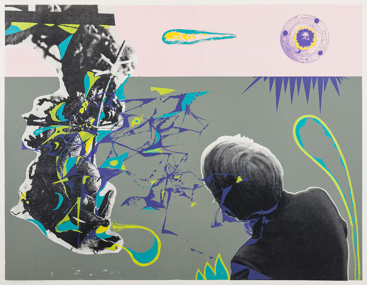 Triptyk I / del II, silketrykk / serigrafi av Sverre Koren Bjertnæs,  160 x 125 cm (ark)