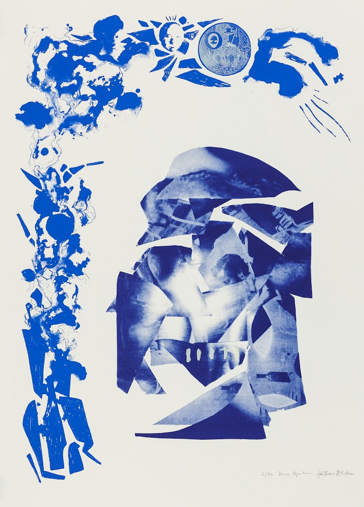 Untitled I, silketrykk / serigrafi av Sverre Koren Bjertnæs, 59 x 79 cm (ark)