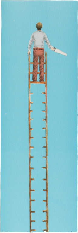 The point of no return, litografi av Tom Erik Andersen, 19x 49,5 cm (ark)