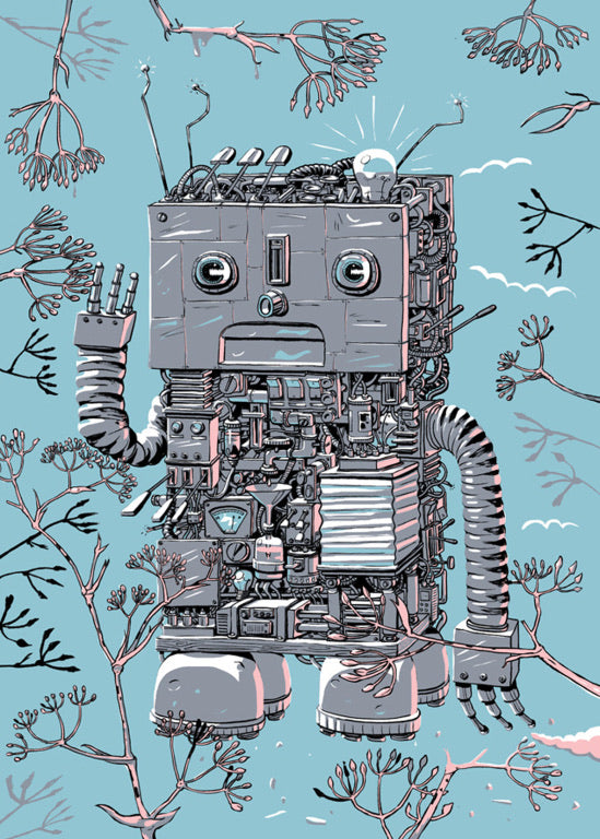 Larrys botaniske studier /  Robot