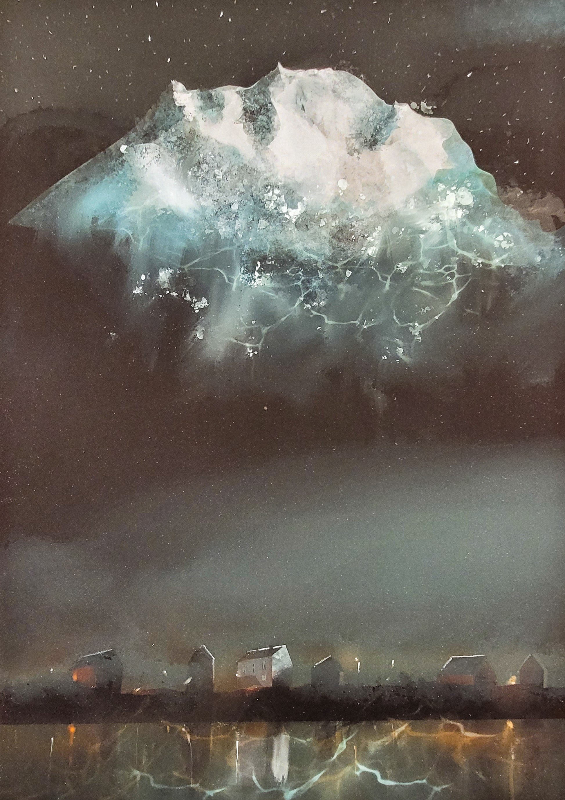 Fjellåpenbaring,  av Inger K. Giskeødegård, 55 x 77 cm