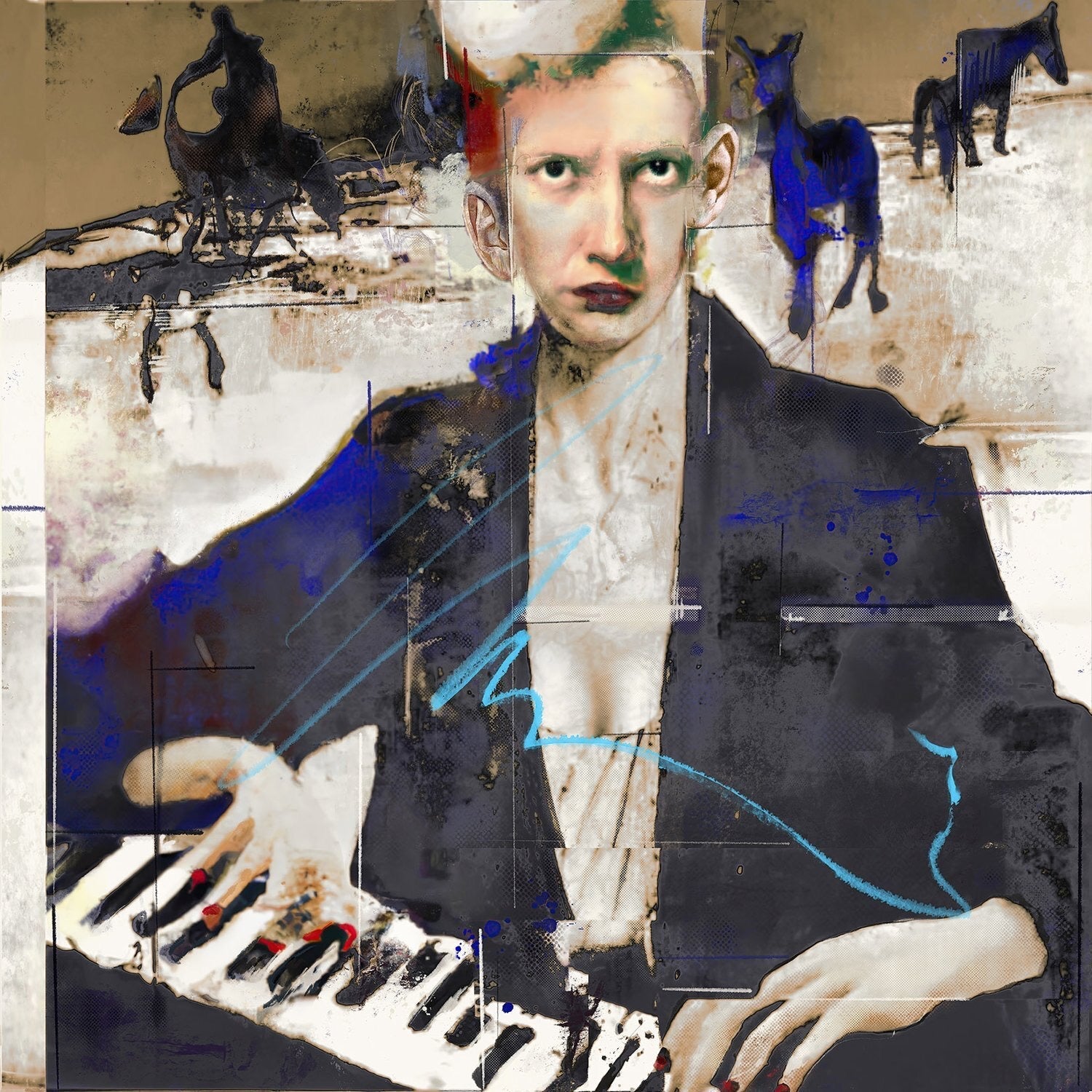 Discomposed and Blue Horses