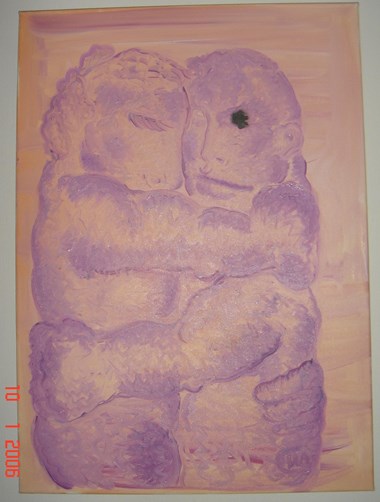 Bjarne Melgaard. (f. 1967) «Uten tittel» 2003. Oil on canvas. 50 x 70 cm. 