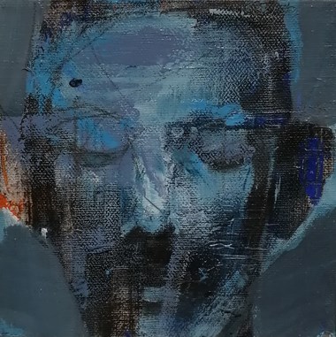 «Blue Icon». 20 x 20 cm. SOLGT