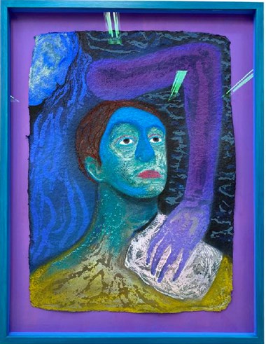 «Medisin og gift».  Pastell og gouache på håndlaget papir. 91 x 71 cm. Pris: 40.000