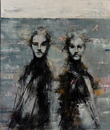 «Twins», 120 x 100 cm. Pris: 35.000. SOLGT